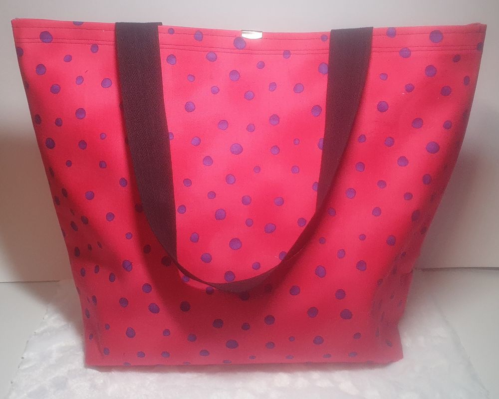 Pink & Purple Polka Dot Toe Bag